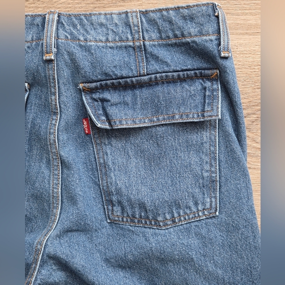 Levis ‘94 Baggy Women’s Drawstring Hem Cargo Jeans W28 L32 - Picture 9 of 11